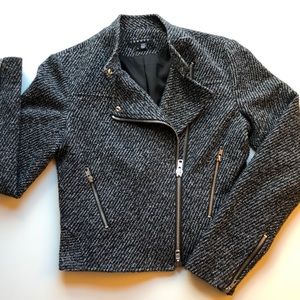 THEORY Kinde Tweed Moto Jacket